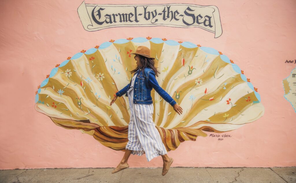 Carmel by the Sea mural by Marie Clare.