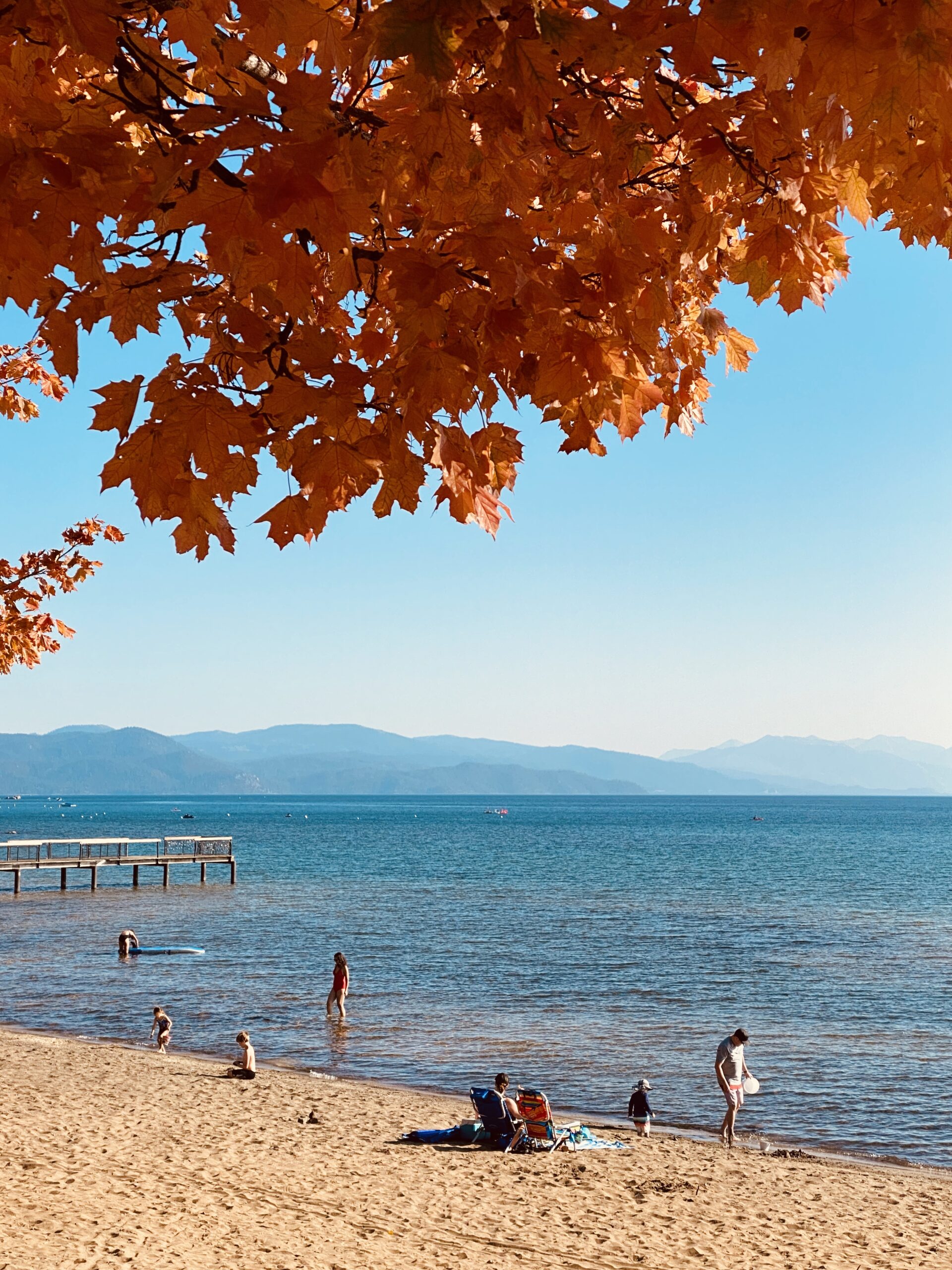 King's Beach in Lake Tahoe, California. Photography by California Travel Escapes.